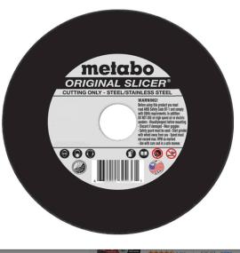 55344-Metabo Slicer 6" x .045 x 7/8" with Metal Ring - 50/Box