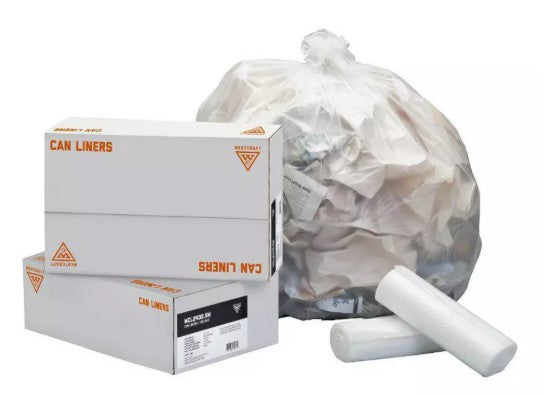 Westcraft 30 x 37 in. 10 Mic Can Liner - Natural (Case of 500)